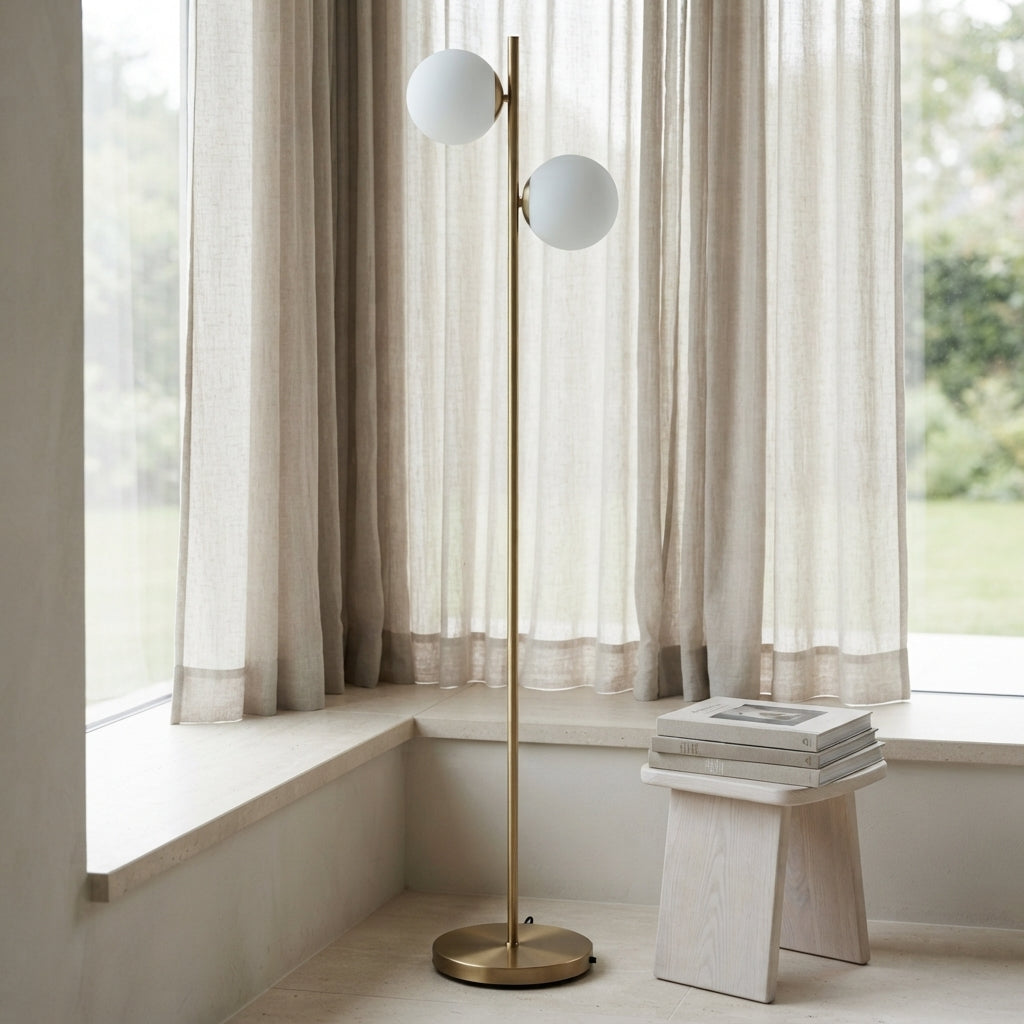 Orbit Brass Floor Lamp