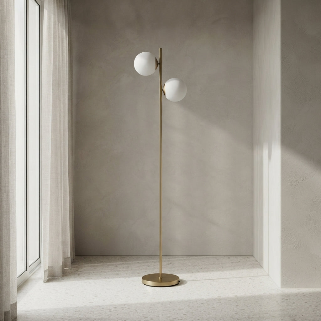 Orbit Brass Floor Lamp