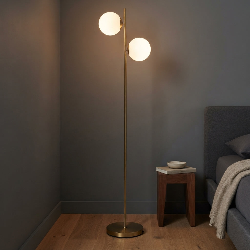 Orbit Brass Floor Lamp