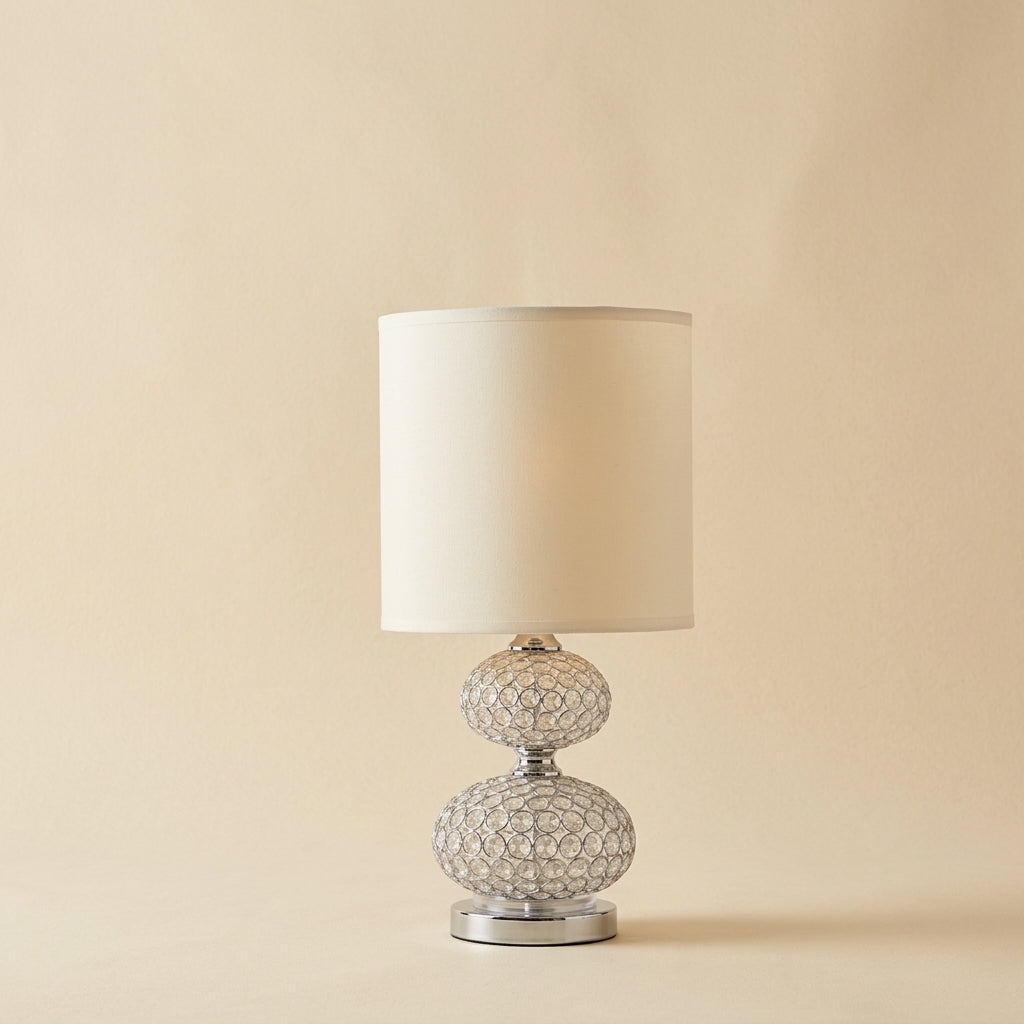 Vittoria Crystal-Beaded Table Lamp