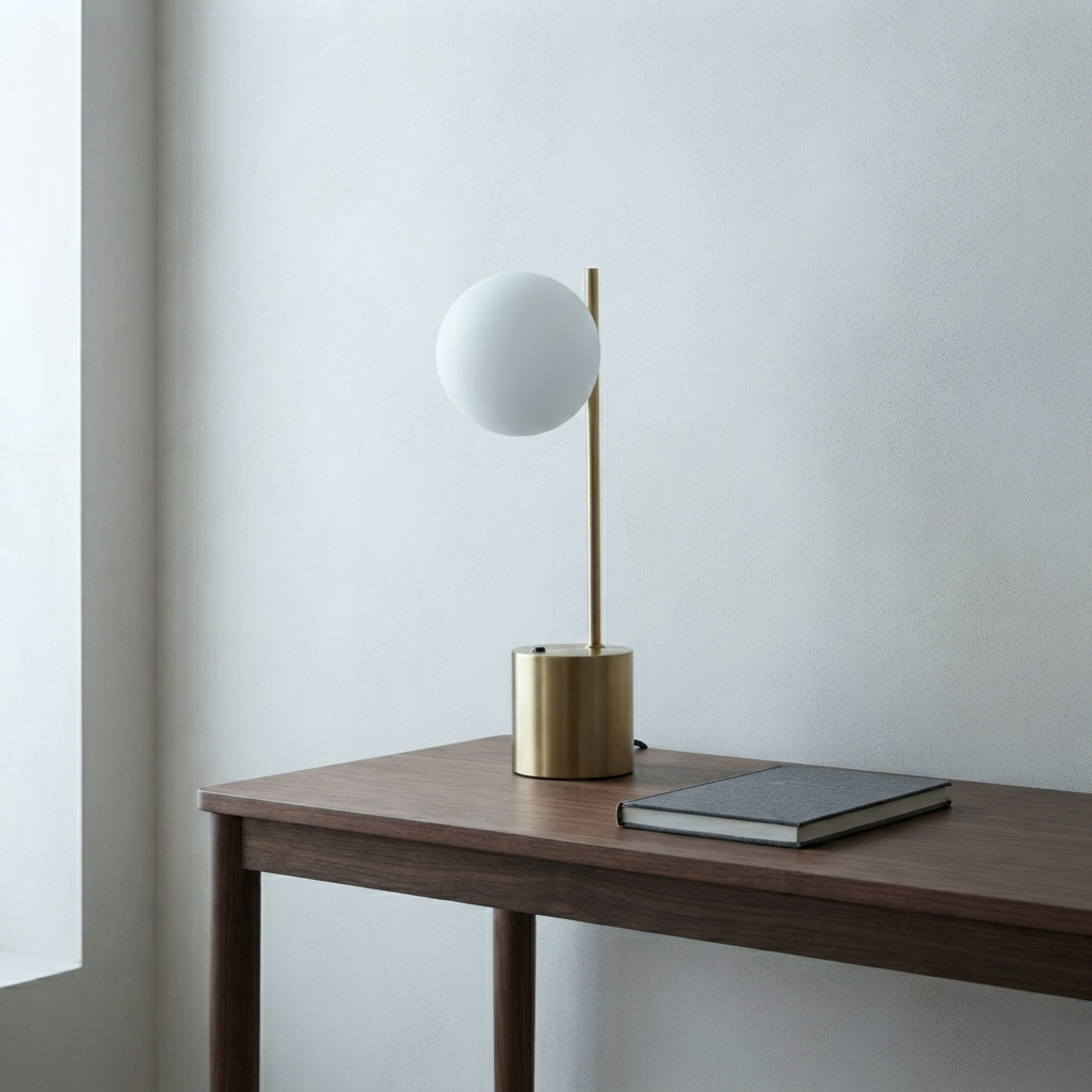 Orbis Brass Table Lamp