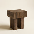 Bruno Fluted Walnut Nightstand